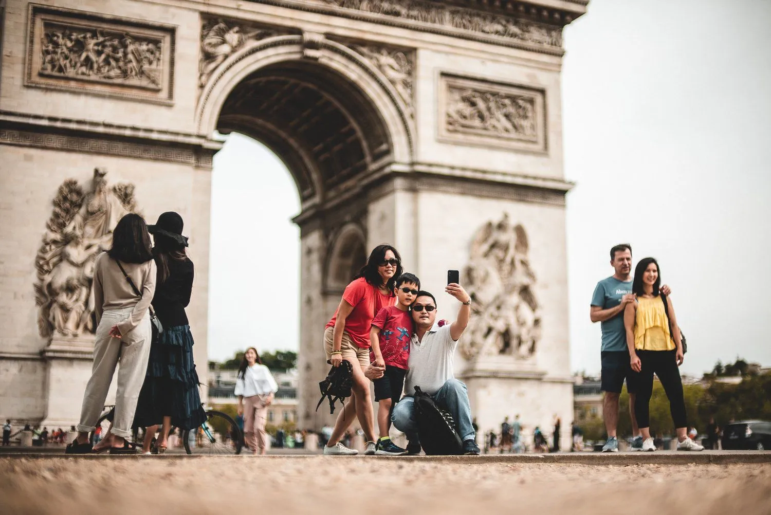 Paris and tourists