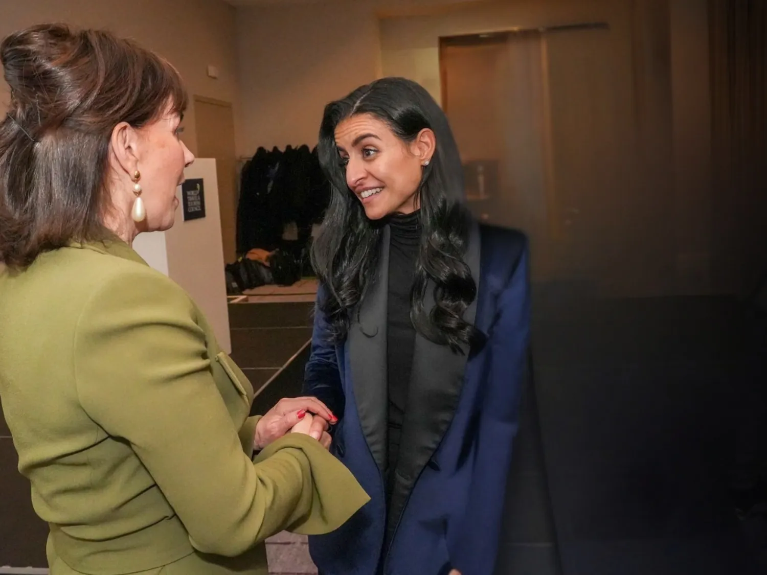 Julia Simpson and Shaikha Al Nowais