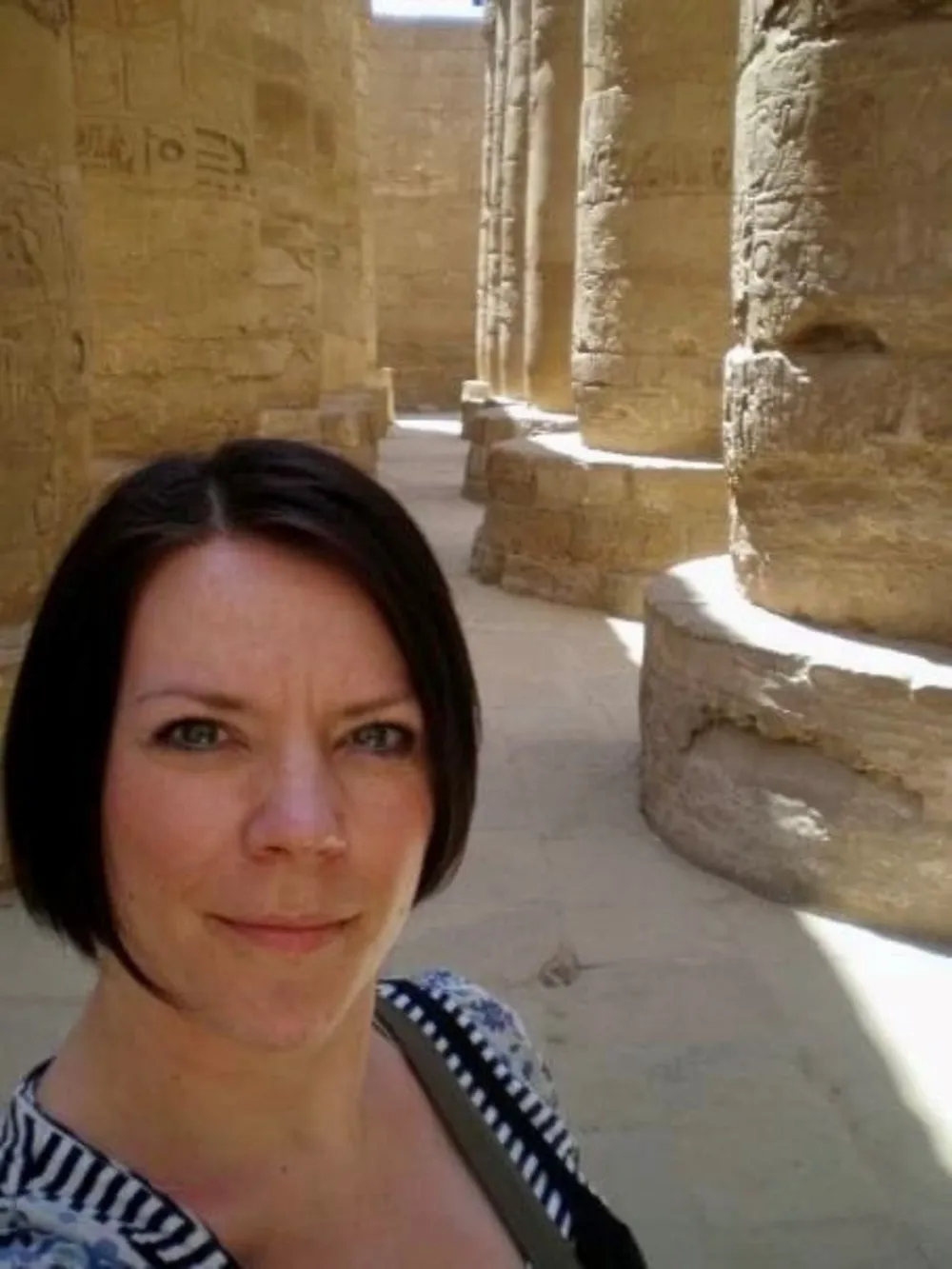 Victoria enjoying her solo trip in Egypt