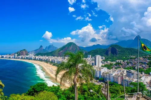 Beach and Coast in Rio de Janeiro, Brazil