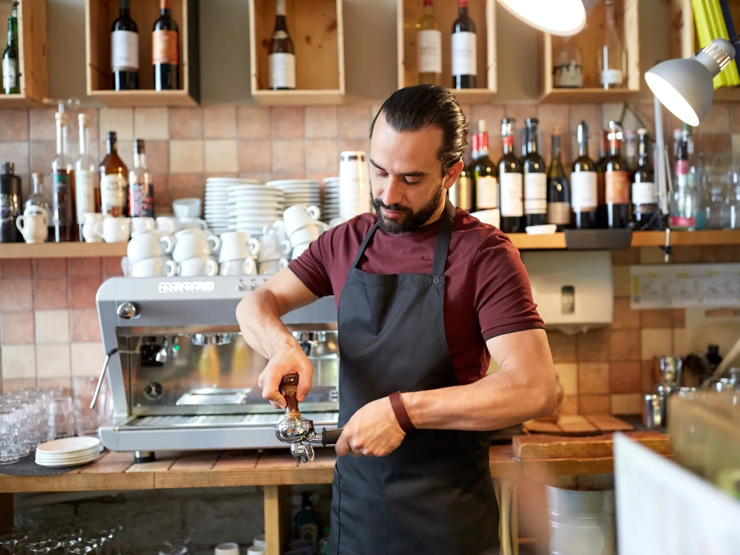Barista at a coffee shop