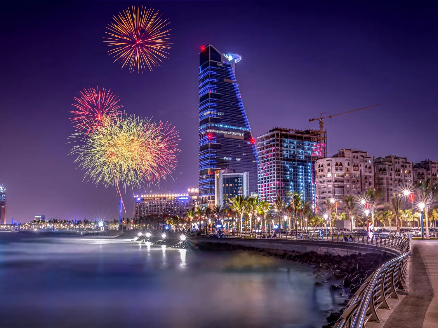 Fireworks in Saudi Arabia