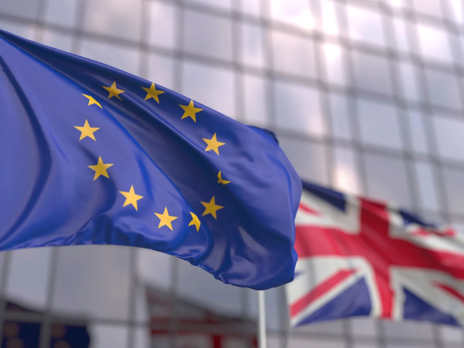 EU and UK Flags
