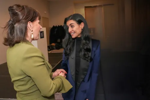 Julia Simpson and Shaikha Al Nowais