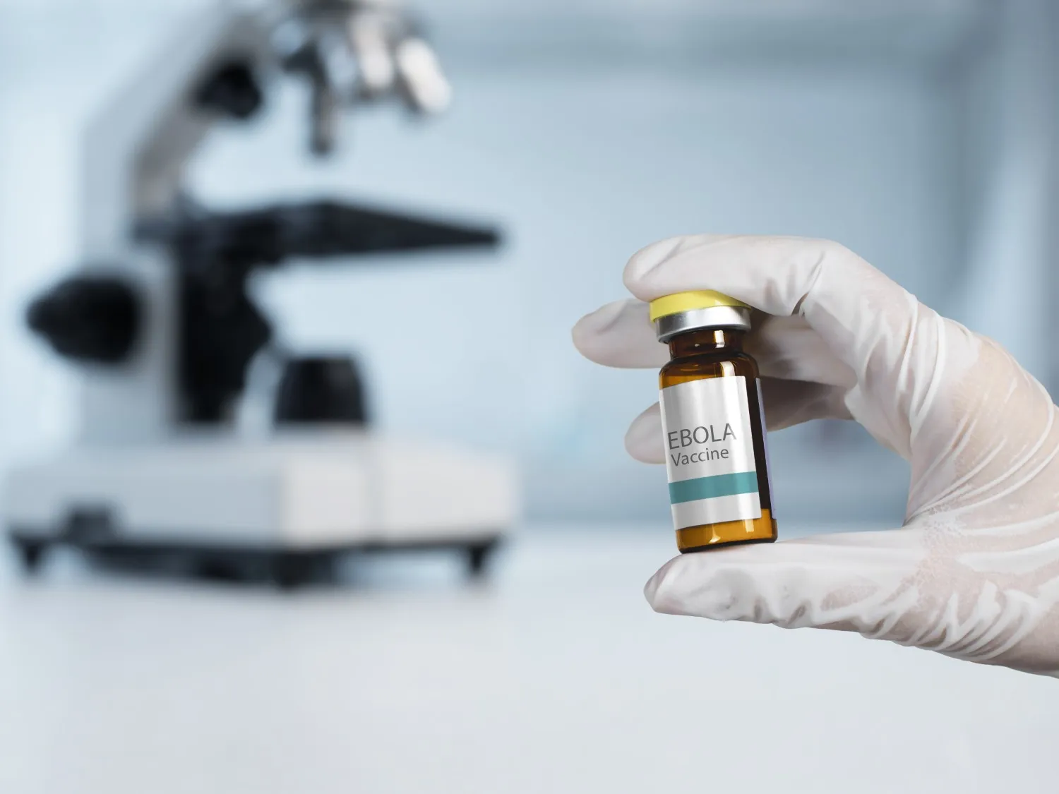Laboratory with magnifying glass