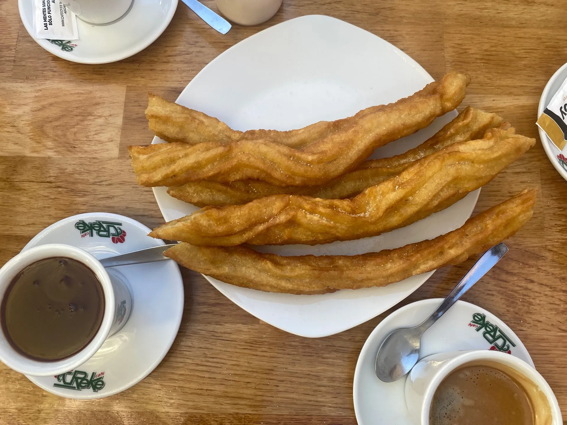 Churros and coffee