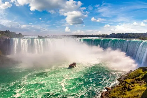 Canadian side view of Niagara Falls, Horseshoe Falls, Canada