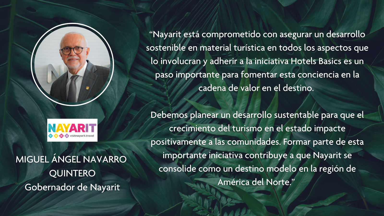 Miguel Angel Navarro Quintero, Nayarit Governor quote